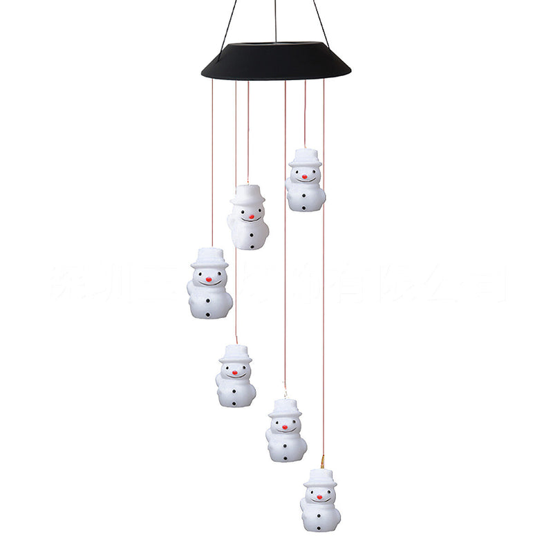 LED Colour Changing Hanging Wind Chimes Solar Powered Ball Lights Garden Outdoor