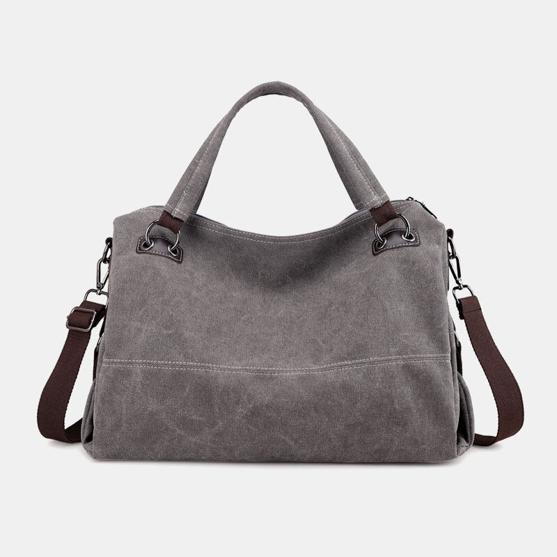 Women Casual Canvas Handbag Multi-carry Crossbody Bag
