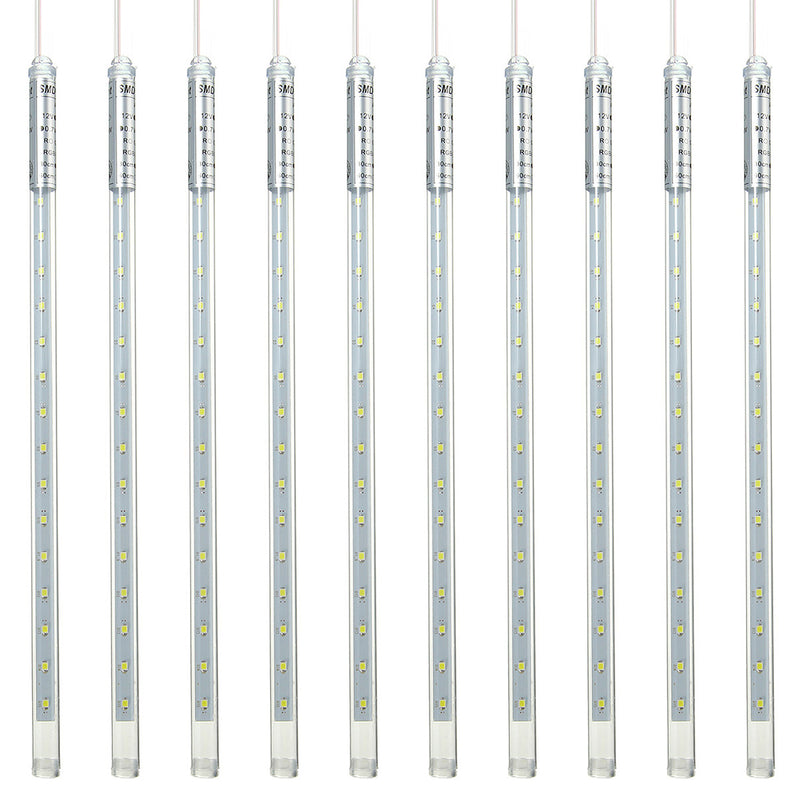 10Tubes 30cm 300LED Meteor Shower Rain Light Christmas Xmas Tree Decor with Driver US Plug