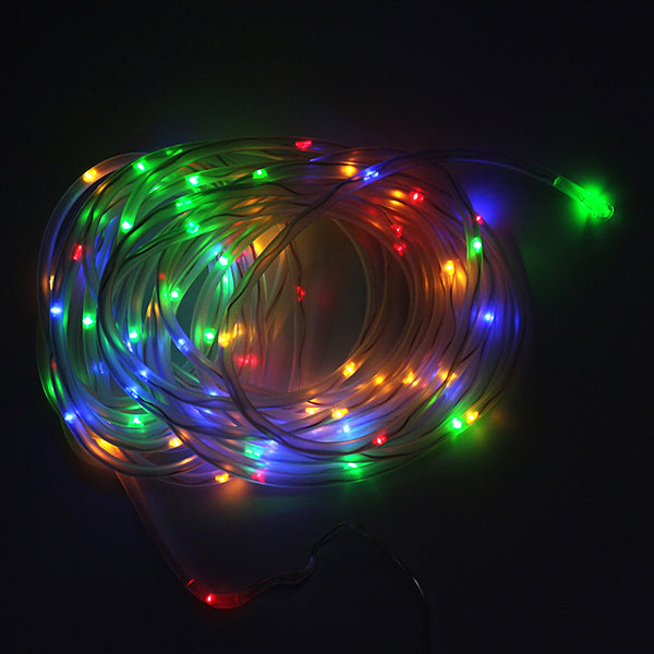 Solar Powered 12M 100LEDs Copper Wire Tube Waterproof Fairy String Light For Christmas