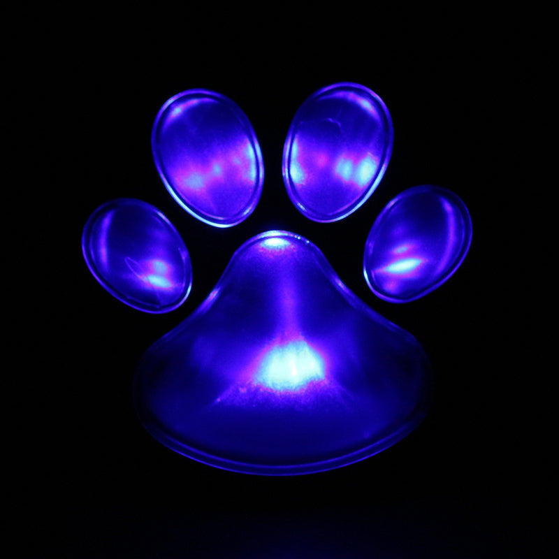 Solar Power 4 LED Dog Animal Paw Print Light for Outdoor Garden Path