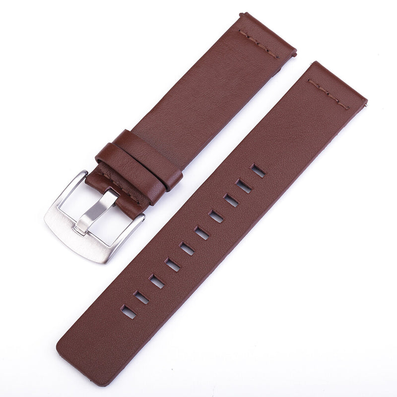 Bakeey 18/20/22mm Width Universal Pure Genuine Leather Watch Band Strap Replacement for Samsung Galaxy Watch 3 41mm / Gear S3 / Honor Magic / Vivoactive 4