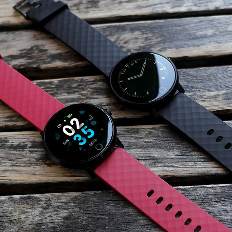 Bakeey D2 Heart Rate Blood Pressure Monitor Female Period Reminder 10 Sport Modes Smart Watch
