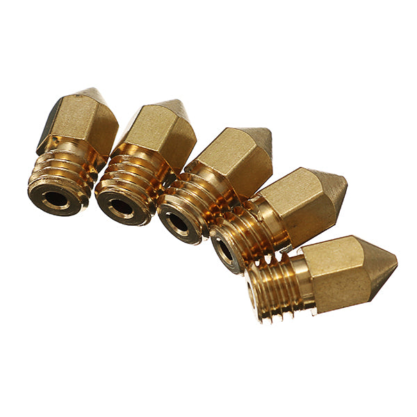 Creality 3D 5PCS 0.4mm Copper M6 Thread Extruder Nozzle For 3D Printer