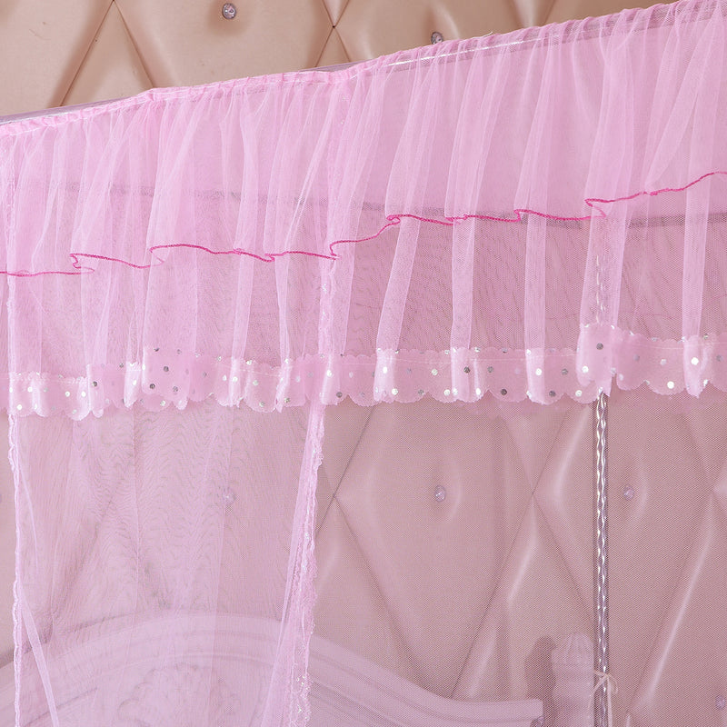 Lace Bed Netting Canopy Anti-Mosquito Net Four Corner Post Queen King Sizes for Bathroom Textile