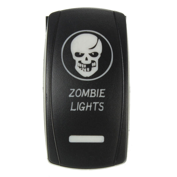 12V 24V 20A Waterproof Toggle Switch with Blue LED Light for Cars and Boats - 5 Pin Bar Rocker Car Boat