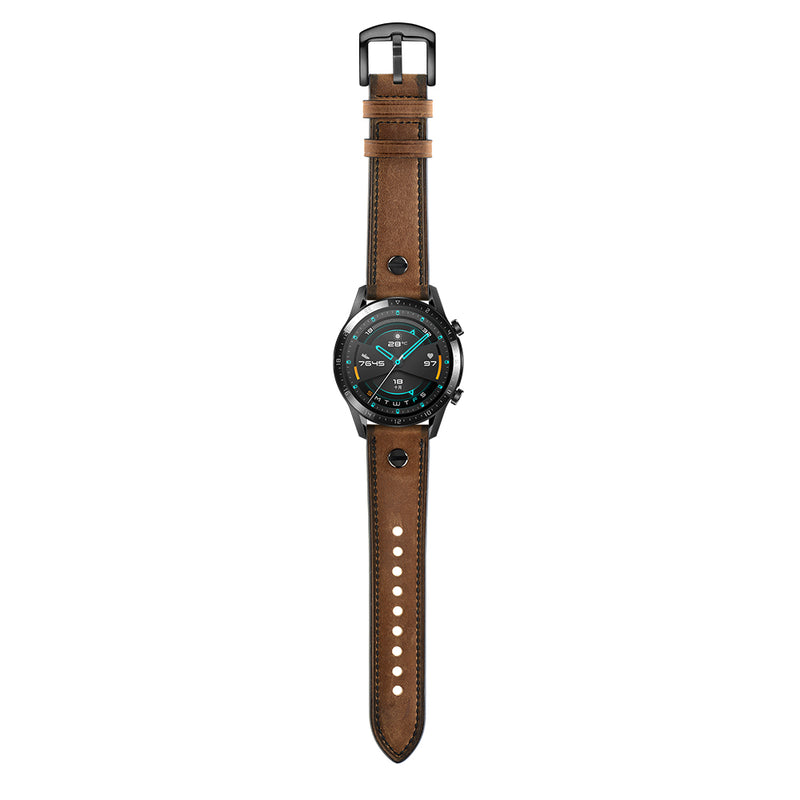 Bakeey 22mm Genuine Leather Replacement Strap Smart Watch Band For Huawei Watch GT2 46MM