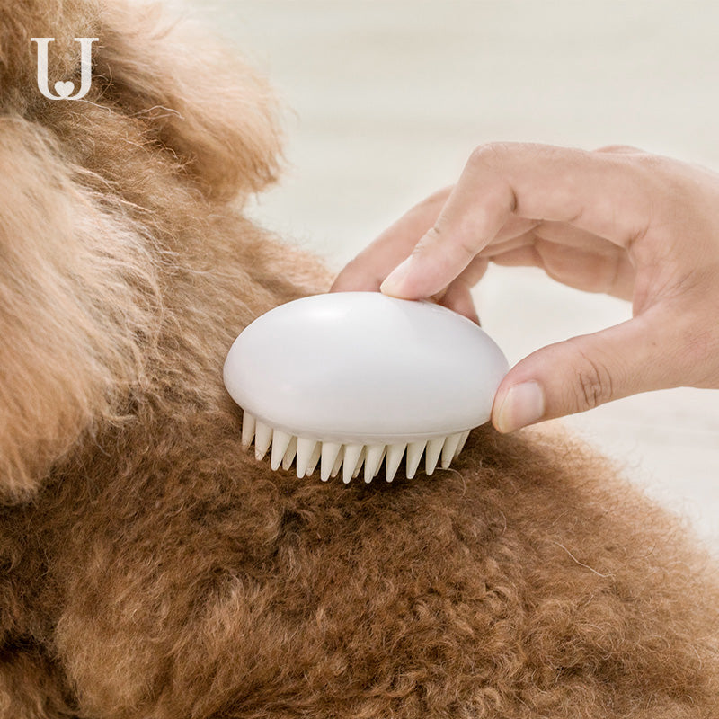 Jordan&Judy Pet Dog Silicone Comb Hair Removal Brush Smooth Surface Easy Cleaning From