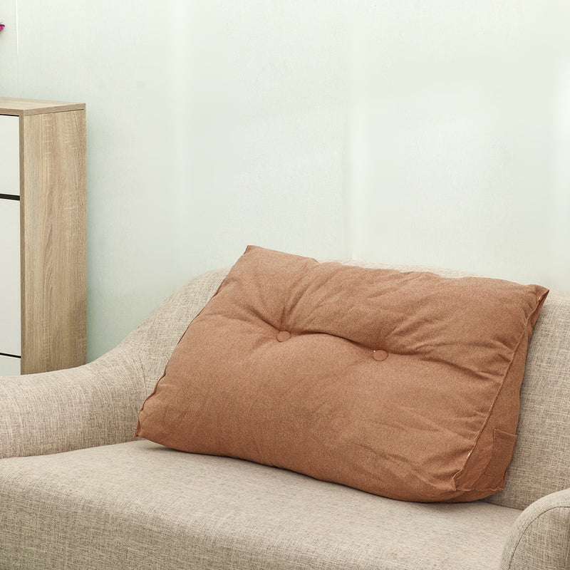 Triangle Back Cushion Bed Couch Sofa Seat Rest Pad Waist Support Backrest Pillow Mat Home Office Furniture Decoration