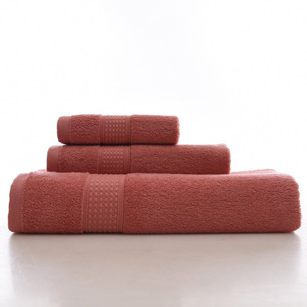 KC LN-01 Bath Pure Towels Long Stapled Cotton Beach Spa Thicken Super Absorbent Towel Sets