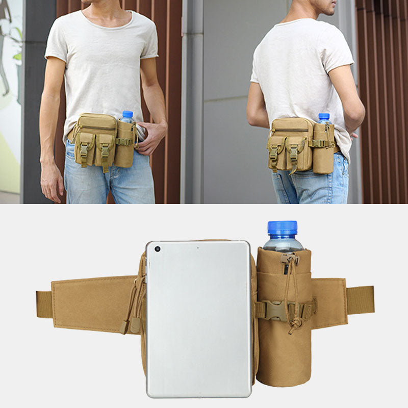 Men Multifunction Tactical Belt Bag Casual Sling Crossbody Bag Waist Bag