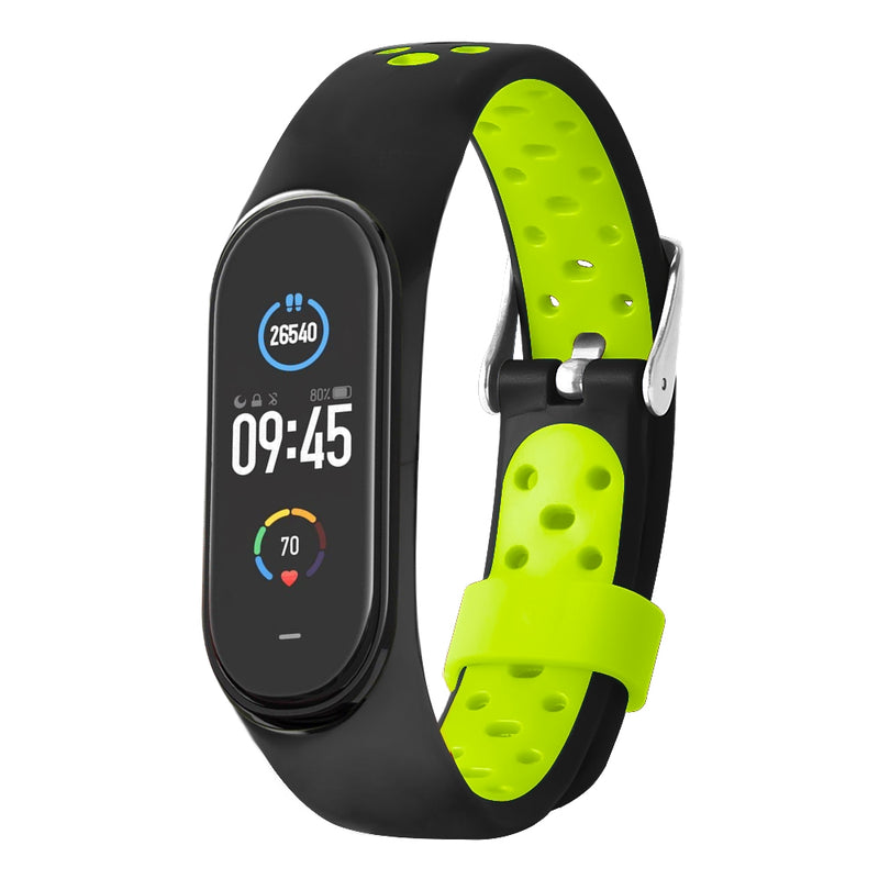 Bakeey Two-color Stomata Anti-lost Smart Watch Band Replacement Strap For Xiaomi Mi Band 5 Non-original
