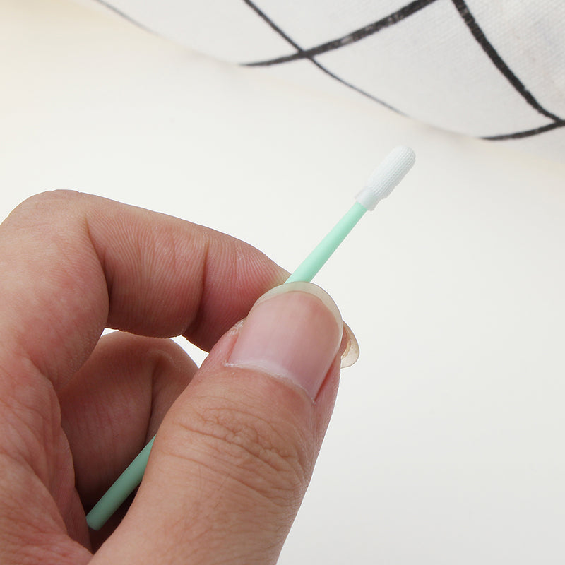 100 Polyester Swab Sticks with Microfiber Cleaning Head for Solvent Printers and Optical Equipment - 100Pcs For Printer