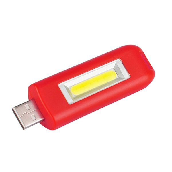 Mini 0.5W USB Rechargeable COB LED Keychain Light Flashlight Pocket Torch