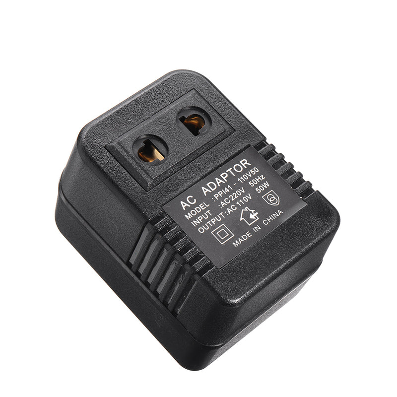 AC 220V to 110V AC Power Voltage Converter 50W Adapter Travel Transformer Step down Regulator Travel Portable