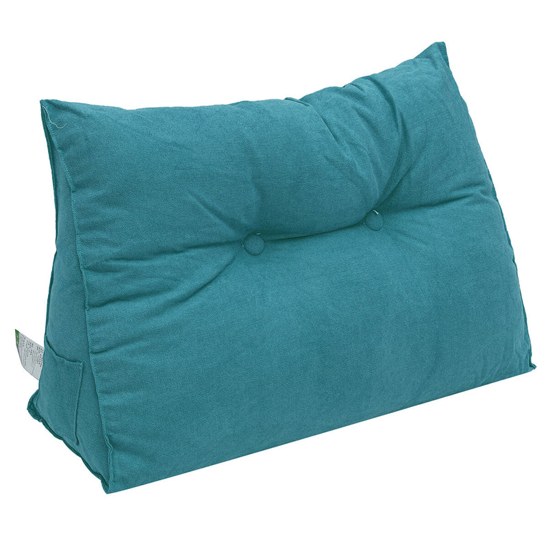 Triangle Back Cushion Bed Couch Sofa Seat Rest Pad Waist Support Backrest Pillow Mat Home Office Furniture Decoration
