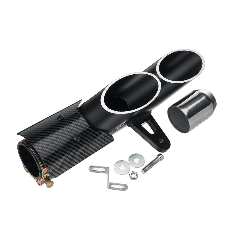Motorcycle Exhaust Muffler Tail Pipe for Yamaha 250/300 and Kawasaki ZX6R10R - Dual Outlet For For