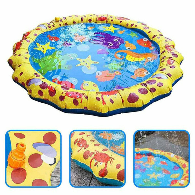 1M Girls Boys Inflatable Cushion Play Water Toy Mat Children Outdoor Games Sprinkler Pad Baby Kids Products Gifts