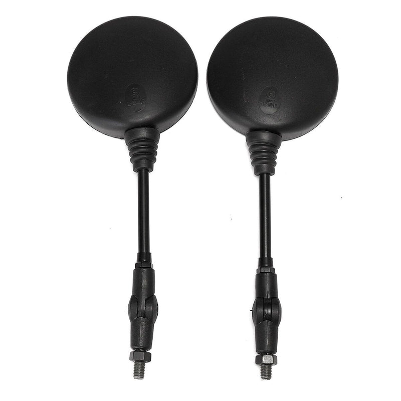 Round Motorcycle Folding Rear View Side Mirror M10x1.25mm