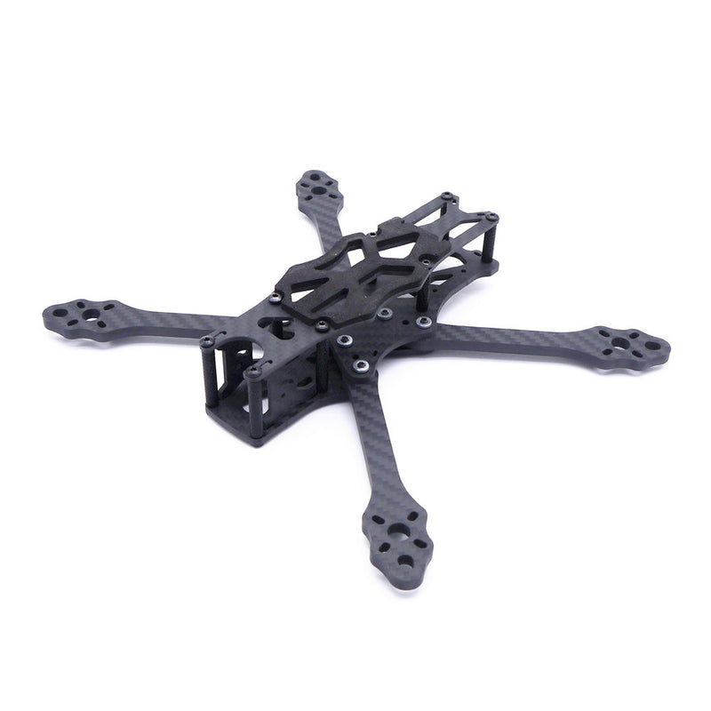 STEELE 5 220mm Wheelbase 5mm Arm Thickness Carbon Fiber X Type 5 Inch Freestyle Frame Kit Support Caddx Vista HD System for RC Drone FPV Racing