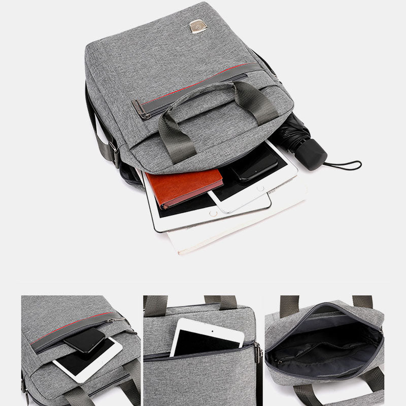 Men Large Capacity Nylon Shoulder Bag Handbag For Outdoor
