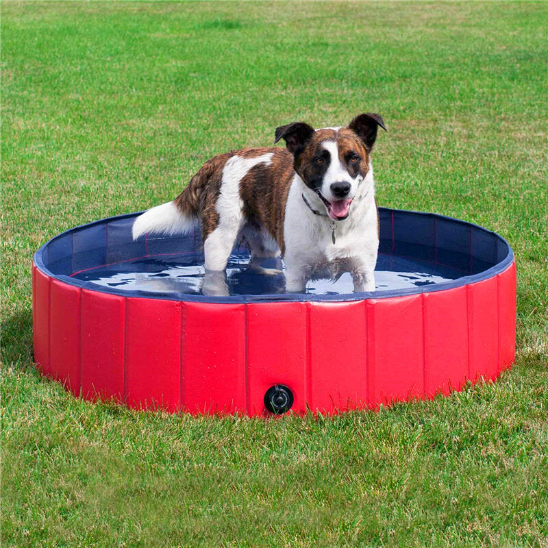 120*30cm PVC Pet Pool Collapsible Dog Bath Tub Outdoor Portable Paddling Bath Cat Dog Cleaning Supplies