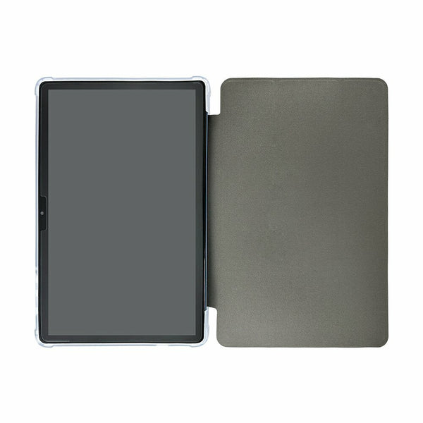 N-ONE NPad S 10.1 Inch Tablet Tri Fold Case Cover Holster + Tempered Glass Film Screen Protector Set