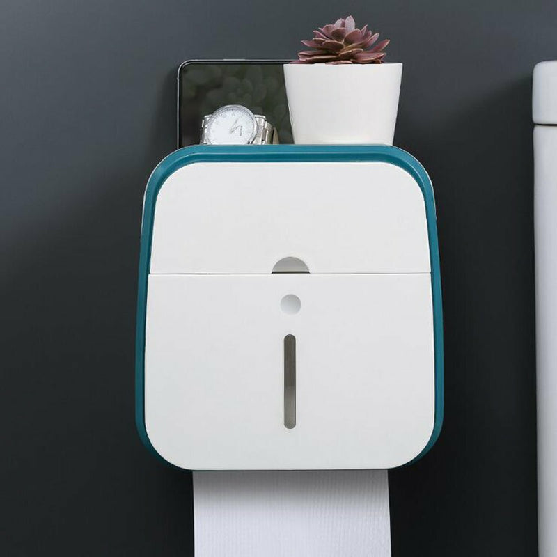 Toilet Hand Paper Towel Dispenser Tissue Box Holder Wall Mounted Bathroom Kit