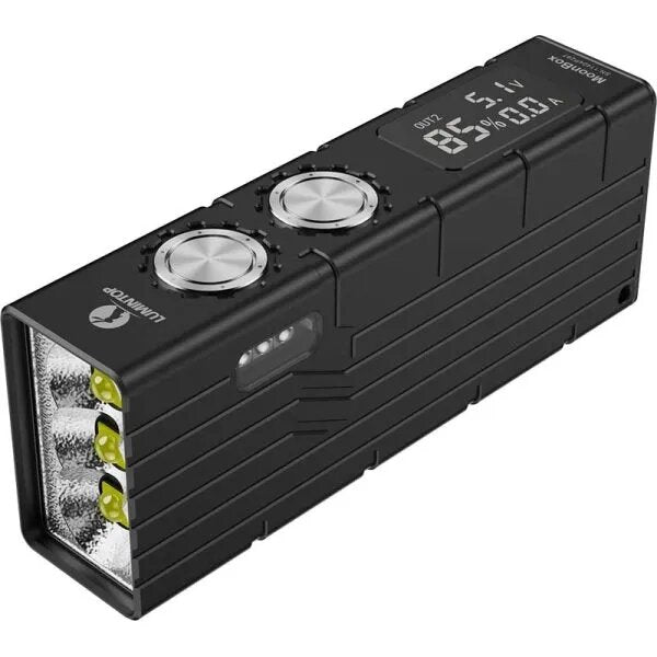 Lumintop Moonbox 3x XHP50.2 10000LM High Powerful LED Flashlight with Sidelight Bright Durable LCD Display Flood Beam Portable LED Torch Rechargeable Outdoor Flash Light