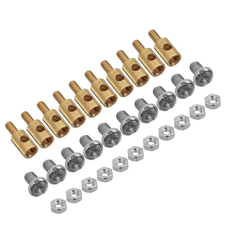 50PCS 1.3mm Adjustable Pushrod Connectors Linkage Stoppers For RC Airplane