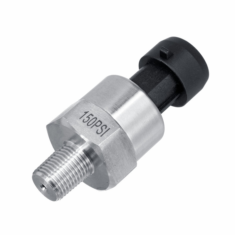 1/8NPT 5V 5/15/30/60/100/150/200 PSI Pressure Transducer Sender Sensor For Oil Fuel Air Gas Stainless Steel