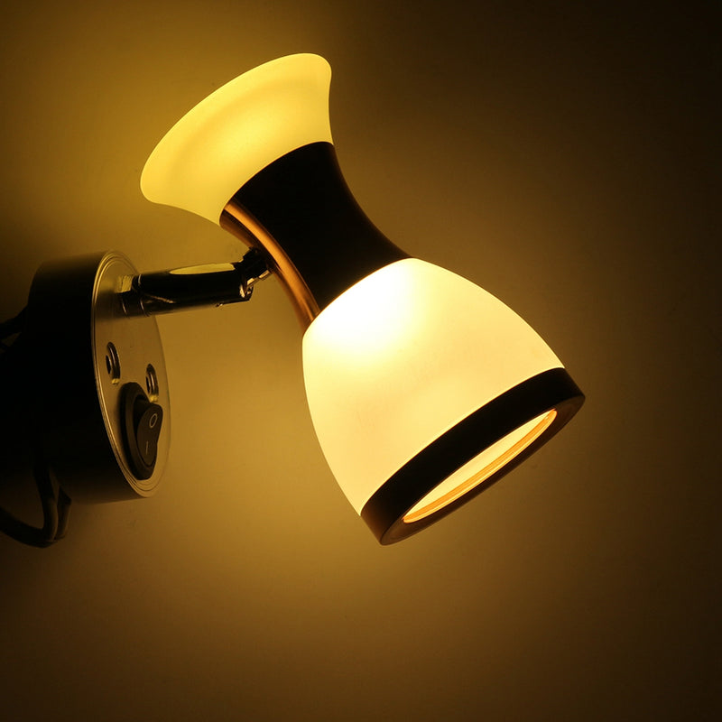 Angle Adjustable LED Reading Light Double Heads Wall Lamp Spot Light Book Light White/Warm White