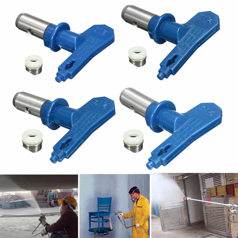 2 Series 11-17 Blue Airless Spraying Gun Tips for Wagner, Atomex, and Titan Paint Sprayers - For Wagner Atomex Spray Tip