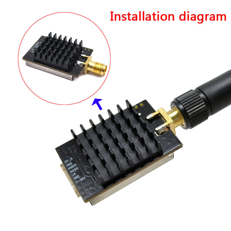 RXCRC 48CH 5.8G 0/100/200/400/1000mW Switchable VTX Video Transmitter Module OSD Control For FPV RC Racing Drone