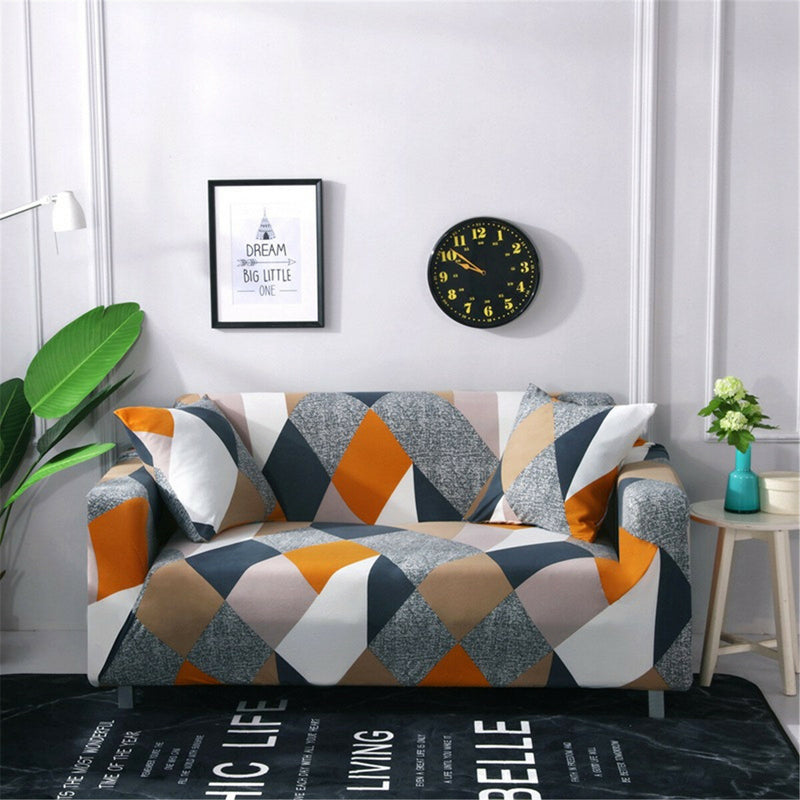2 Seaters Elastic Sofa Cover Universal Chair Seat Protector Couch Case Stretch Slipcover Home Office Furniture Decorations