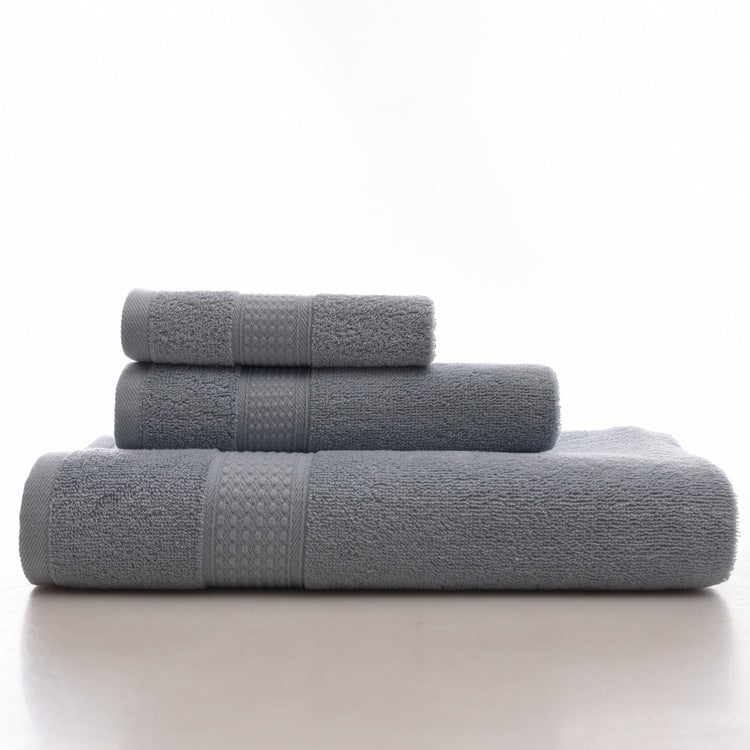 KC LN-01 Bath Pure Towels Long Stapled Cotton Beach Spa Thicken Super Absorbent Towel Sets