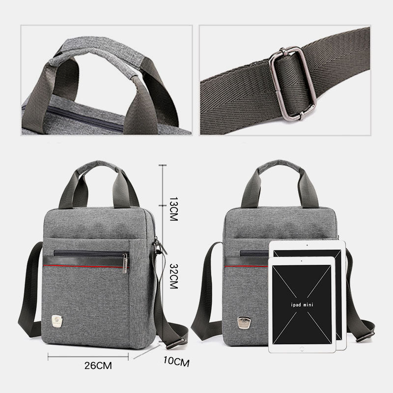 Men Large Capacity Nylon Shoulder Bag Handbag For Outdoor