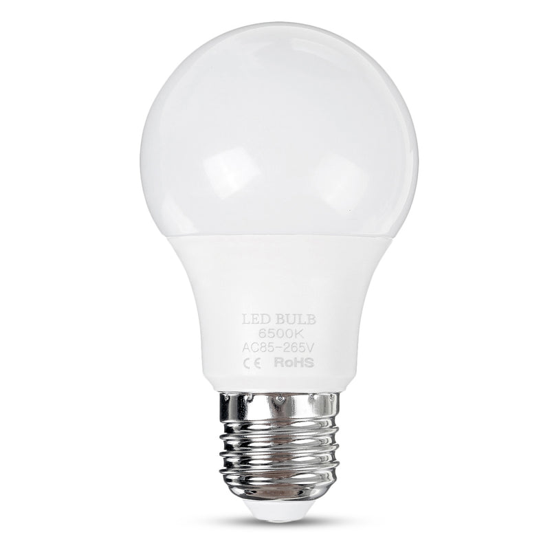 10PCS 5W E27 A60 LED Globe Light Bulb Pure White No Flicker Home Lamp AC85-265V