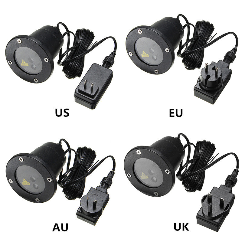 R&G Remote Xmas Pattern Waterproof Laser Projector Stage Light Garden Christmas Tree Landscape Lamp