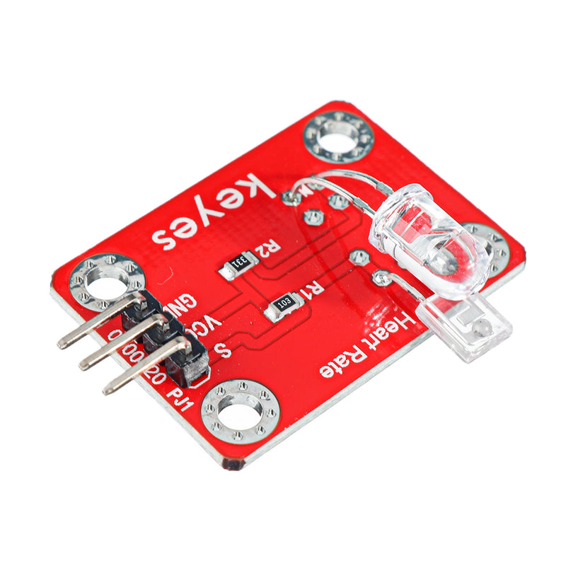 Keyes Brick Finger Heartbeat Module(Pad hole) with Pin Header Board Analog Signal