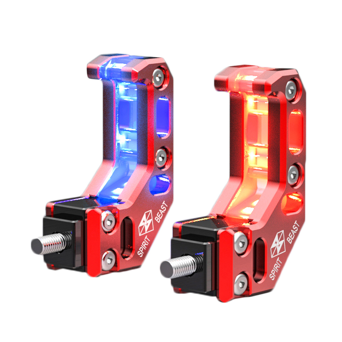 DC12V 0.5W Motorcycle Helmt Hook With LED Light Lamp Casque Clasp Clip Red