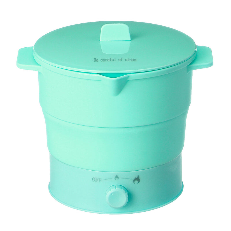 220-240V Folding Electric Cooking Pot Multifunction home Mini Cooker Machine Non-stick/Stainless Steel Inner Food Grade Silicone