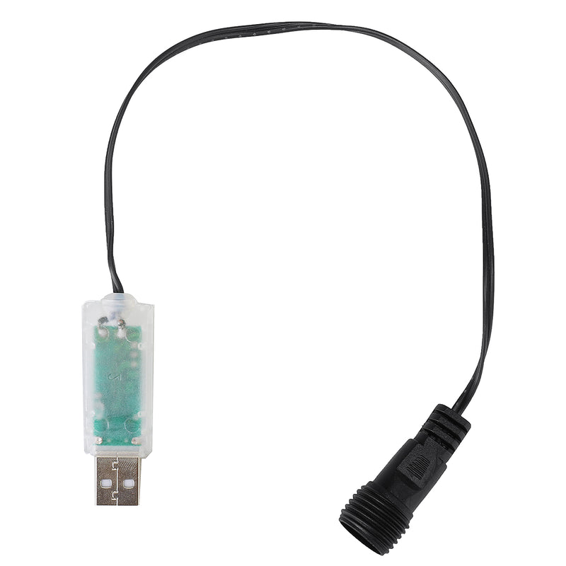9.5m USB+Solar Powered 50 LED String Light Outdoor Garden Path Yard Waterproof Decor Lamp