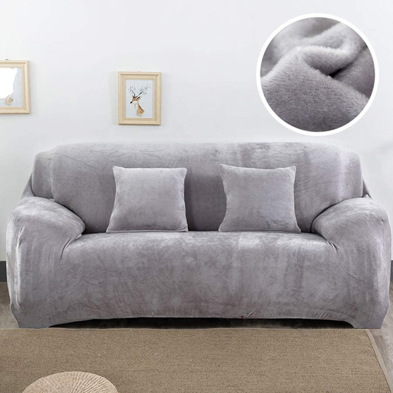 1/2/3 Seaters Velvet Sofa Cover Thicken All-inclusive Elastic Chair Seat Protector Stretch Slipcover Home Office Furniture Accessories Decorations