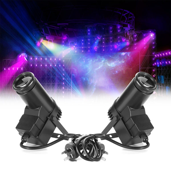 30W RGBW LED DMX512 Stage Light Pinspot Beam Spotlight 6CH For DJ DISCO Party KTV