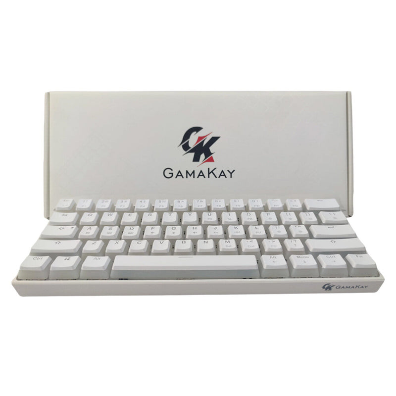 GAMAKAY MK61 Wired Mechanical Keyboard Gateron Optical Switch Pudding Keycaps RGB 61 Keys Hot Swappable Gaming Keyboard New Version