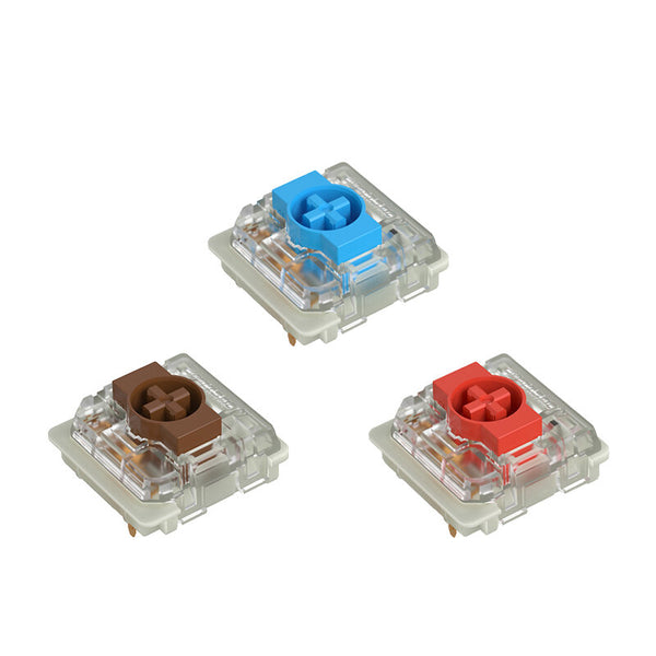 10Pcs New Gateron Low Profile Switch 2.0 Red/Blue/Brown Switch Custom For Mechanical Bluetooth Keyboard Low Mx Switch Backlit