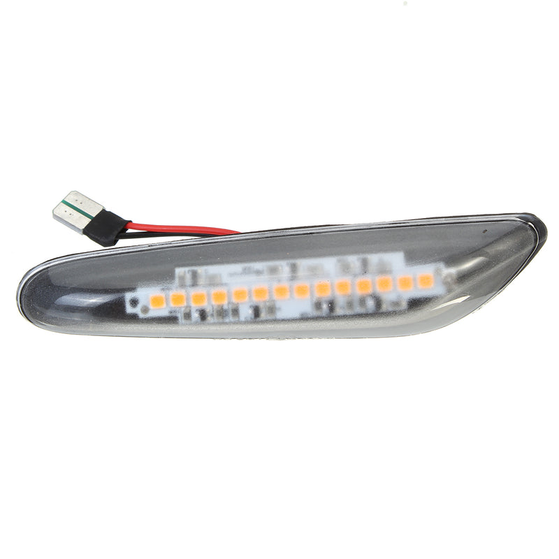1Pair Dynamic LED Side Marker Turn Signal Light Indicator Lamp For BMW E90 E91 E92 E60 E46 E87 E82