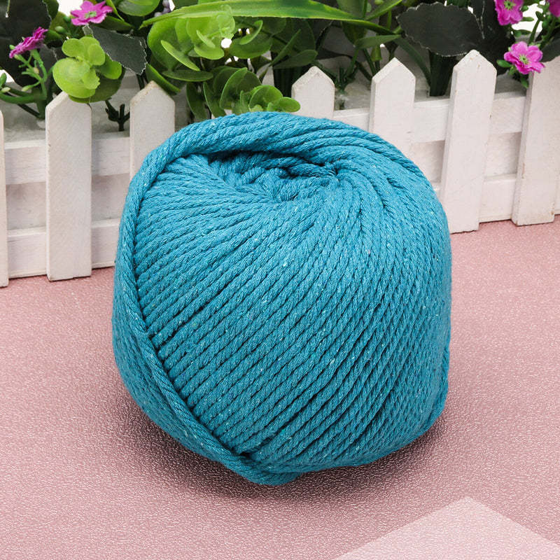 4 Colors 4mm 110m Natural Cotton Twisted Cord Rope Macrame Linen Jute DIY Braided Wire Hand Craft