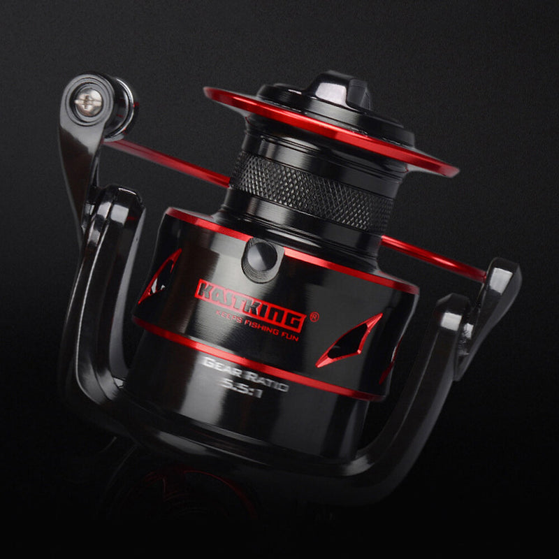 KastKing 3000/4000/5000/6000 Spinning Fishing Reel 10+1 Bearings 8/12kg Front and Rear Drag System 5.1:1 Gear Ratio Fishing Coil